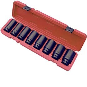 JUEGO DE 8 VASOS DE IMPACTO PROFUNDOS DE 3/4" (MM)